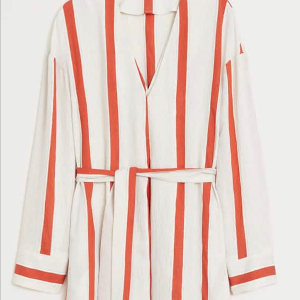 Mango Striped Midi Dress